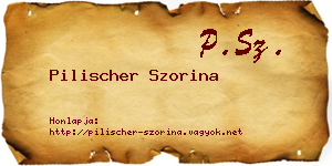Pilischer Szorina névjegykártya